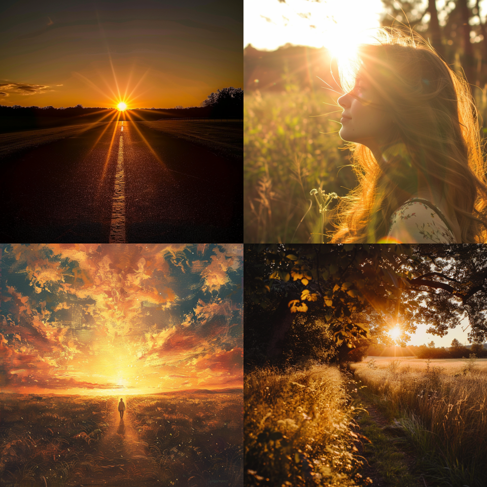 A line of destiny, positivity, sunshine.