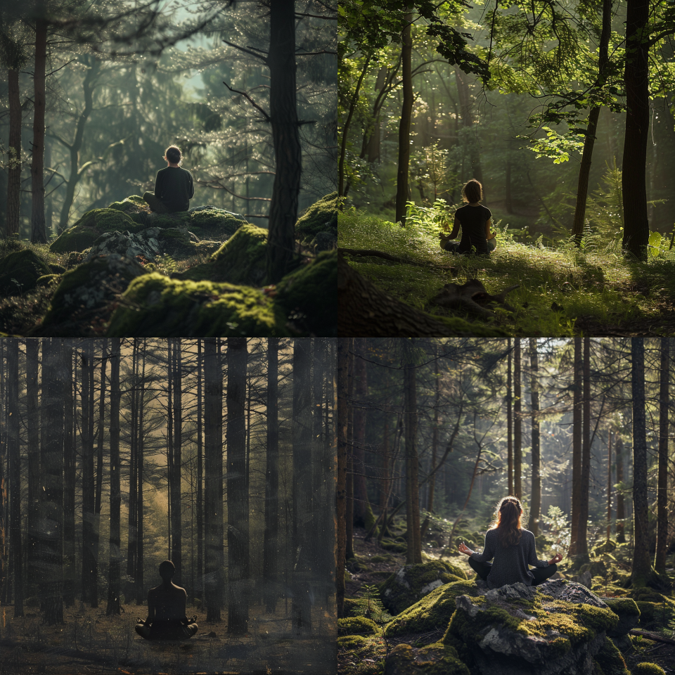 Meditation, nature, the forest